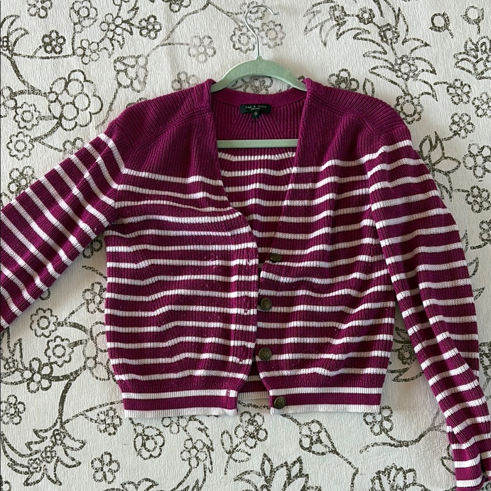 Rag & Bone Pink Striped Sweater